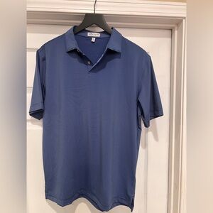 Peter Millar Navy Blue Short-Sleeve Polo